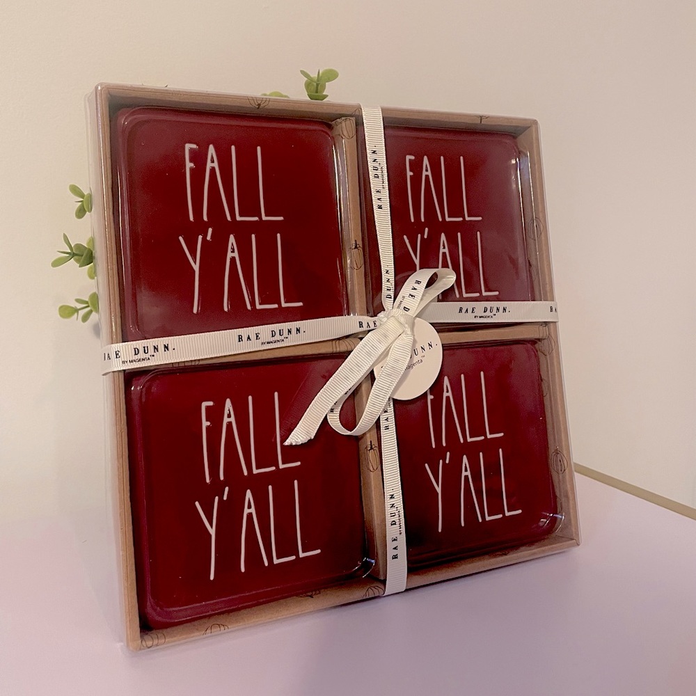 Rae Dunn Coasters Set of 4